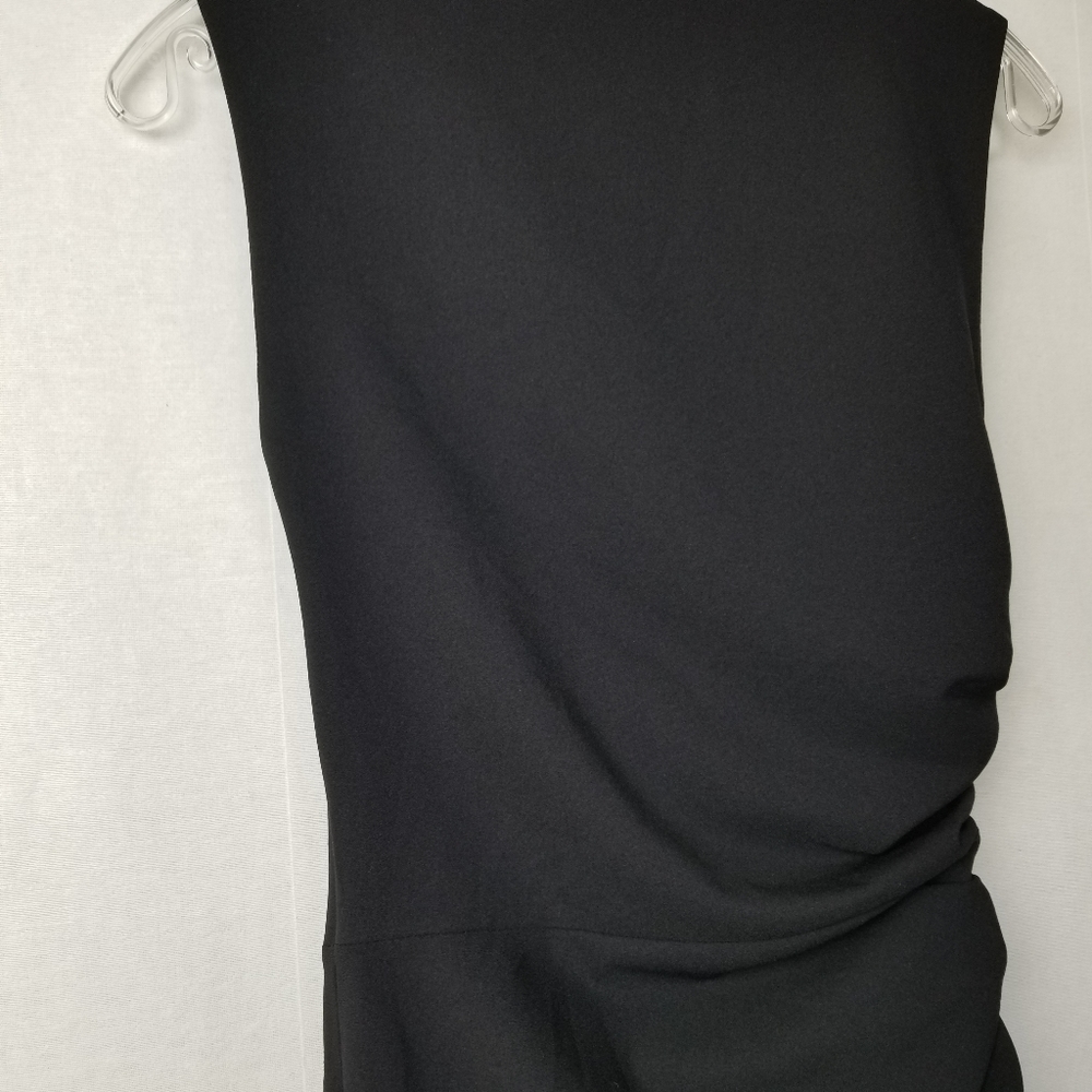 Zara Black Ruched Sides Sleeveless Bodycon Mini Dress Size XS - Picture 11 of 14